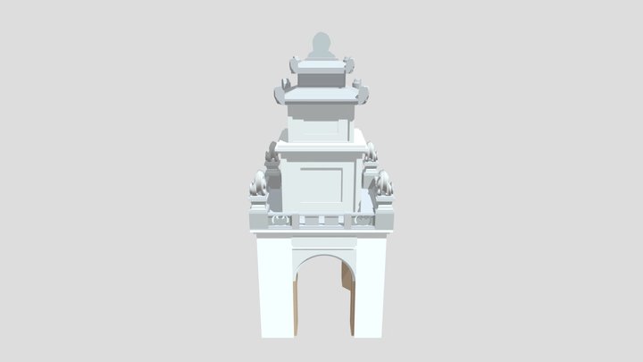 tháp hòa phong 3D Model