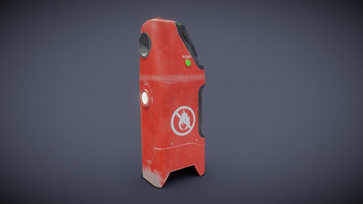 Sci-Fi Extinguisher – Free 3D Model STL