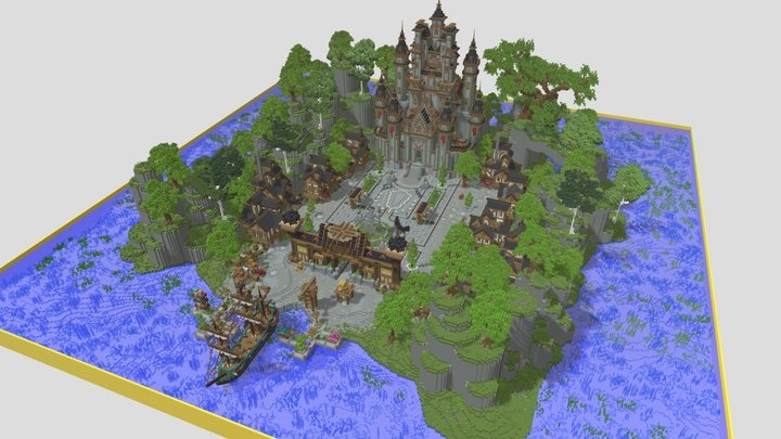 Eldenvale Castle 3D Model