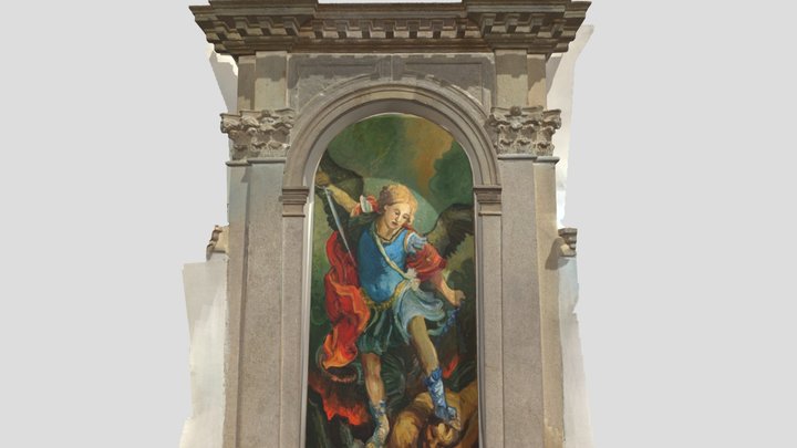Altar of archangel Michael in the Bucha-Lukovich 3D Model