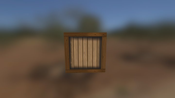 Crate 3D Model