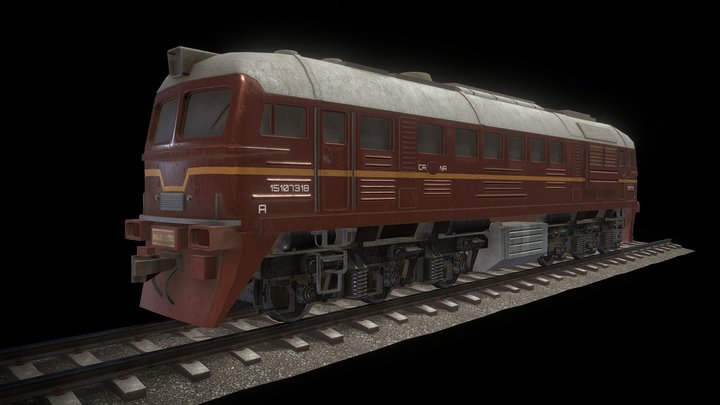 M62 locomotive 3D Model