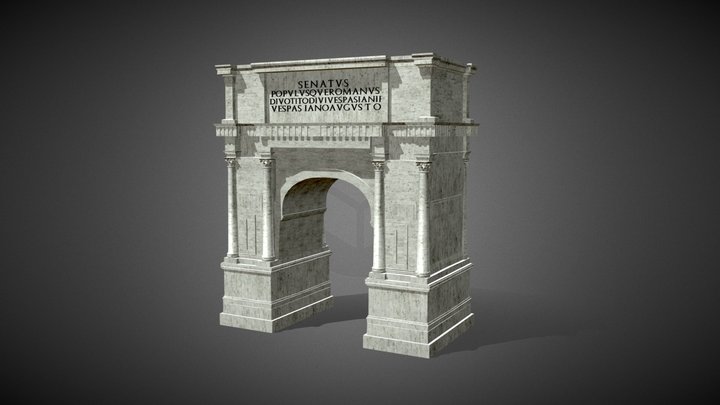 Arch of Titus 3D Model