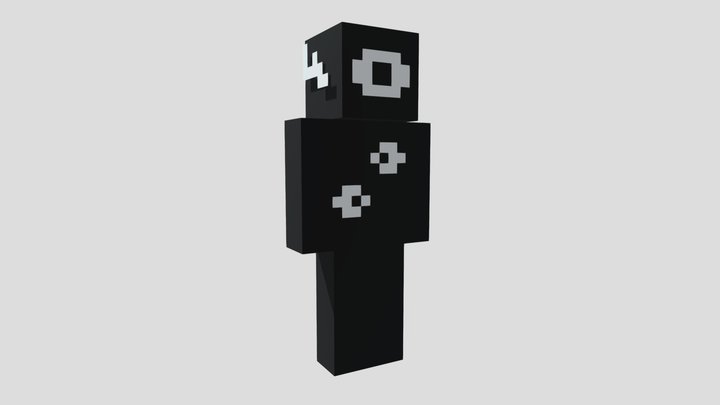 R4trick 3D Model – Minecraft Style Character