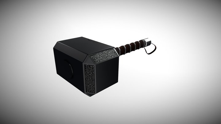 Thor Hammer Near Complete (Only Hammer) 3D Model