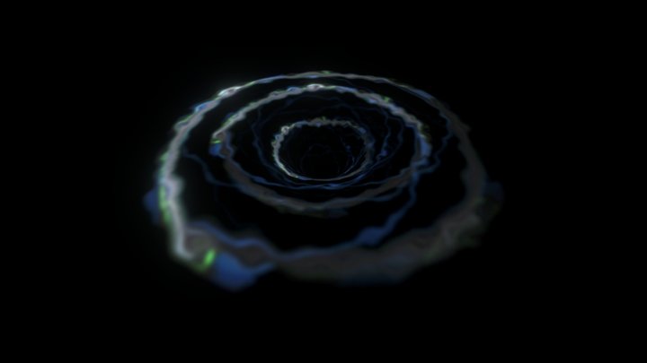 Black Hole Warp Galaxy effect 3D Model