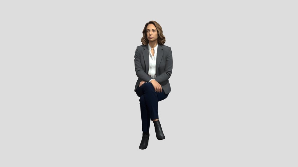 Executive Portrait in a Gray Blazer