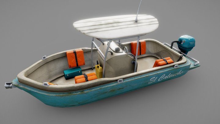 El Caleuche - Fishing Boat 3D Model