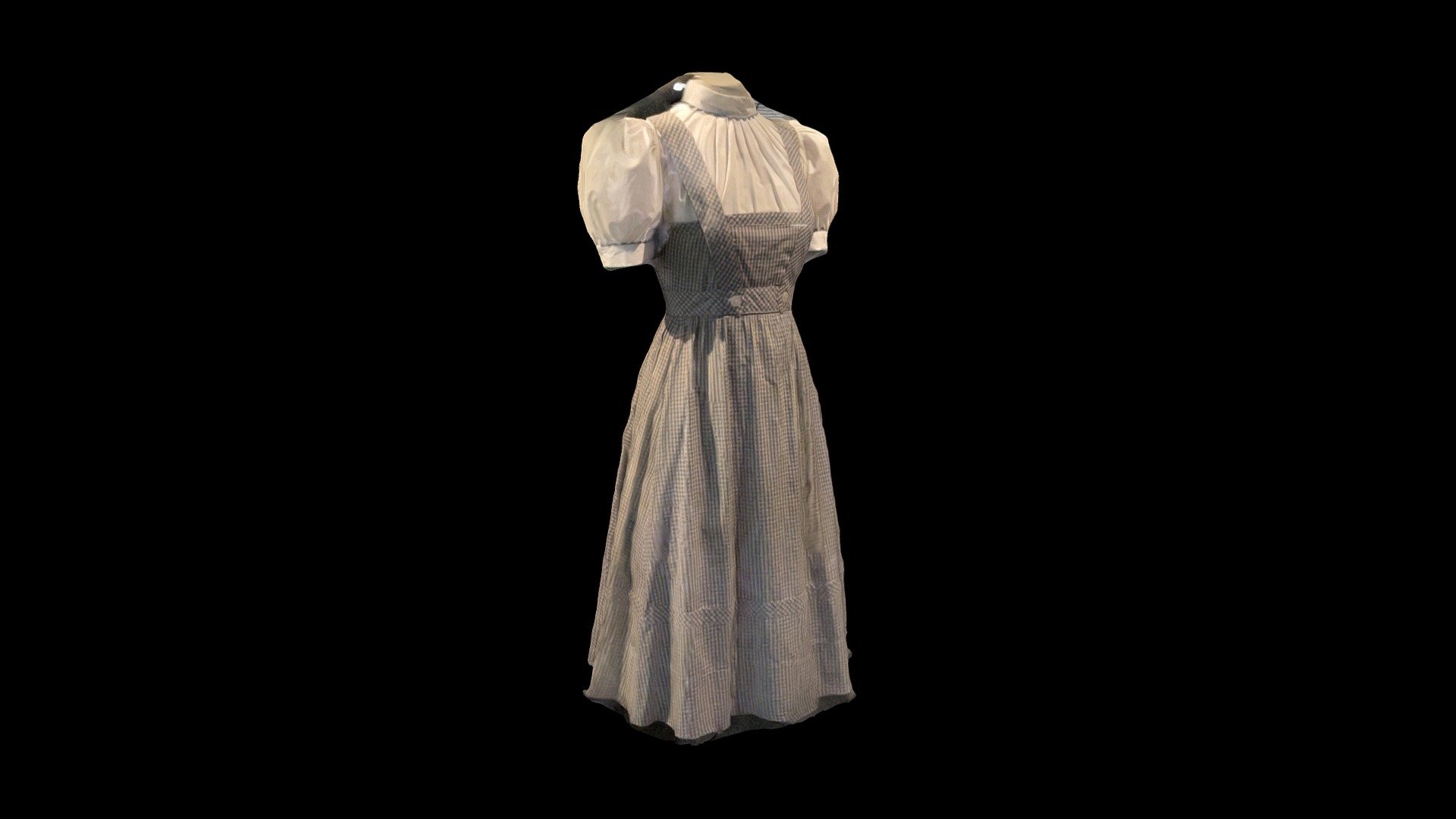 The Wizard of Oz Dorothy’s dress costume scan