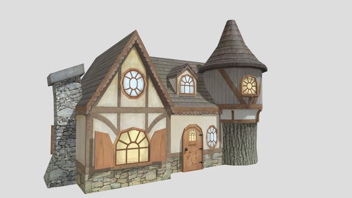 Diorama_House_Finished 3D Model