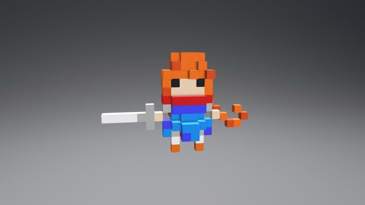 voxel brave 3D Model