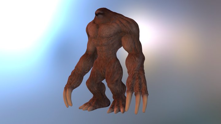 Massive Sloth 3D Model
