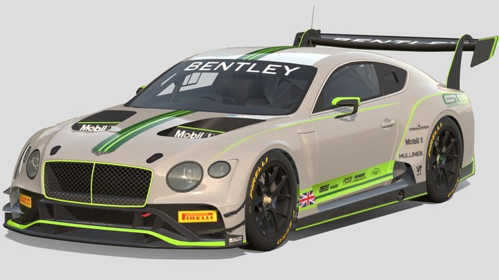 2020 Bentley Continental GT3 – Gratis 3D-model STL