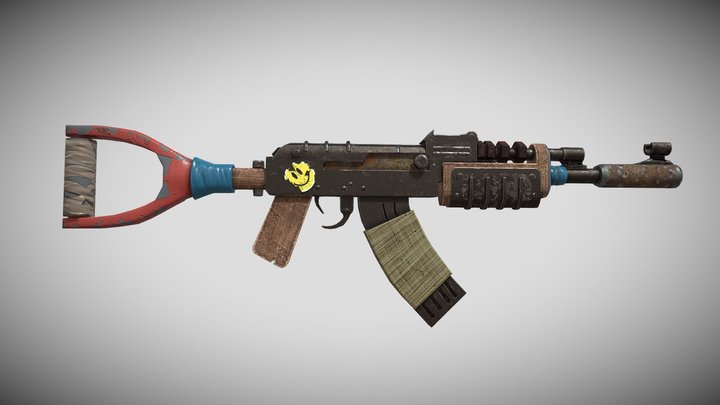 Assault rifle 3D Model