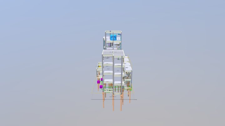 Edifício Residencial 3D Model