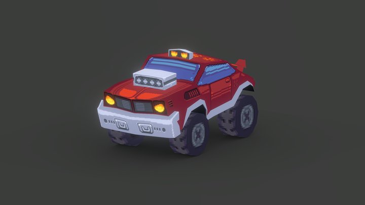 Mad Max Style Car 3D Model