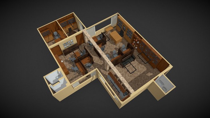 Coworking estudio museo SLT 3D Model