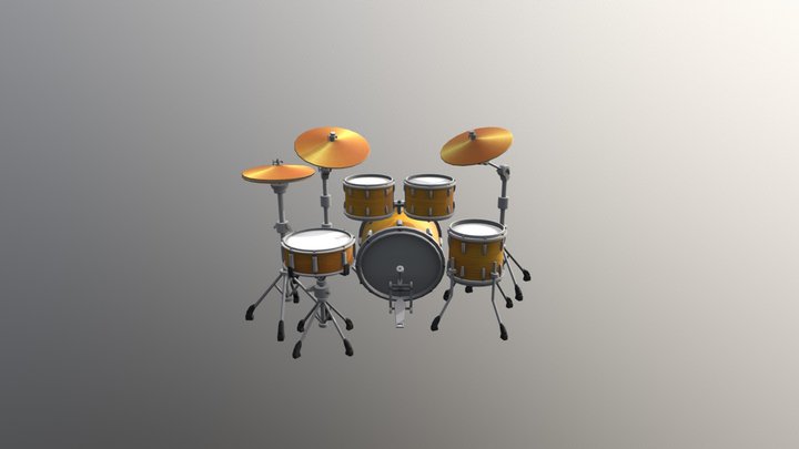 Drums FBX 2 3D Model