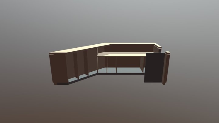 Mueble Caja La Deco 3D Model