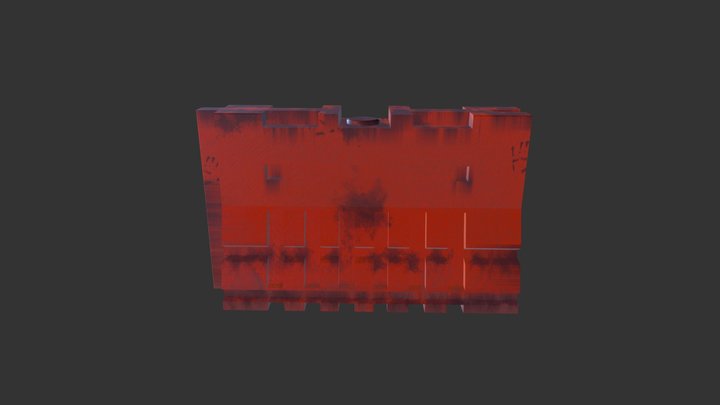 Zombie Apocalypse Barrier 3D Model