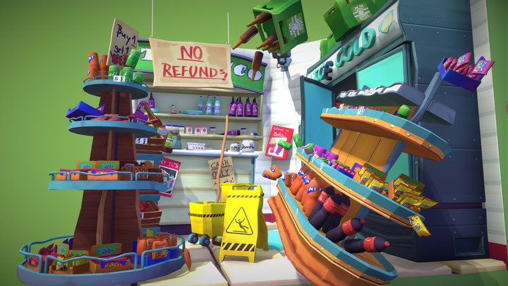 DAE crib - Corner Store 3D Model