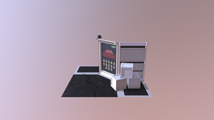 Sci Fi Hallway 3D Model