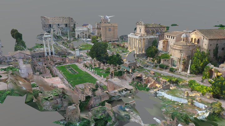 Palatine Hill View of the Forum 3D Model