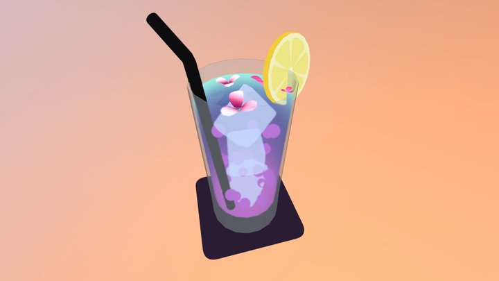 Butterfly Pea Tea 3D Model