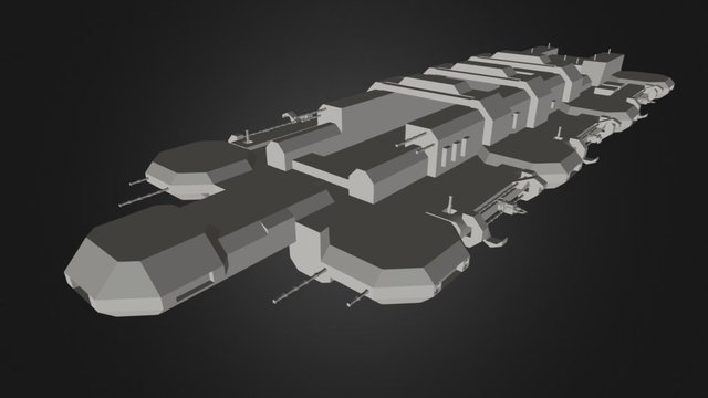 UNSC Cradle-class Refit Station 3D Model