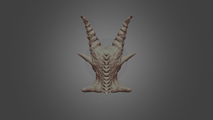 The Demon's Head [Zbrush Sculpt] 3D Model
