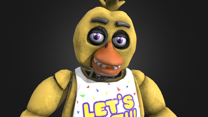 FNaF HW Chica ReTexture & Remesh – Kostenloses 3D-Modell STL