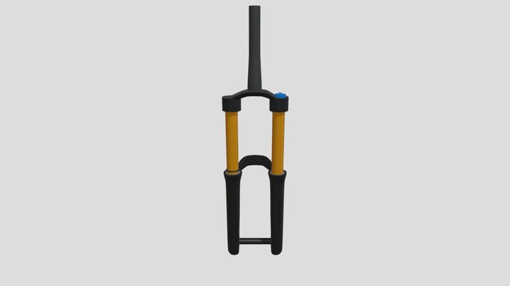 MTB Fork Stylized 3D Model