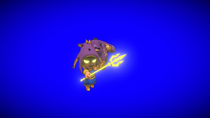 Supercell Make - BrawlStars - Goddess Nita 3D Model