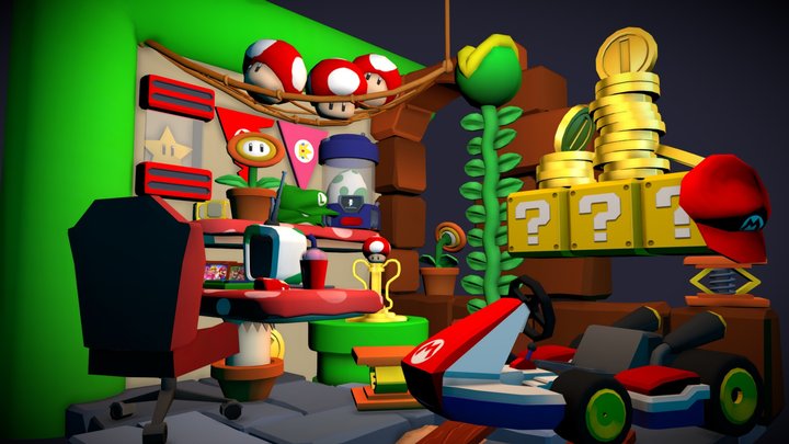 DAECrib - Mario's Outpost 3D Model