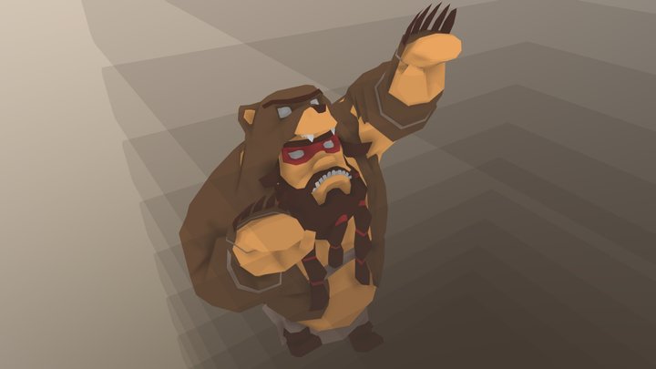 Bear - Climbing 3D Model