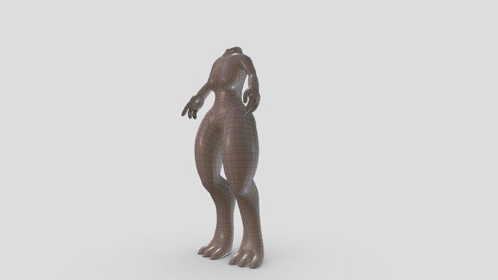 Furry Base 3D Model