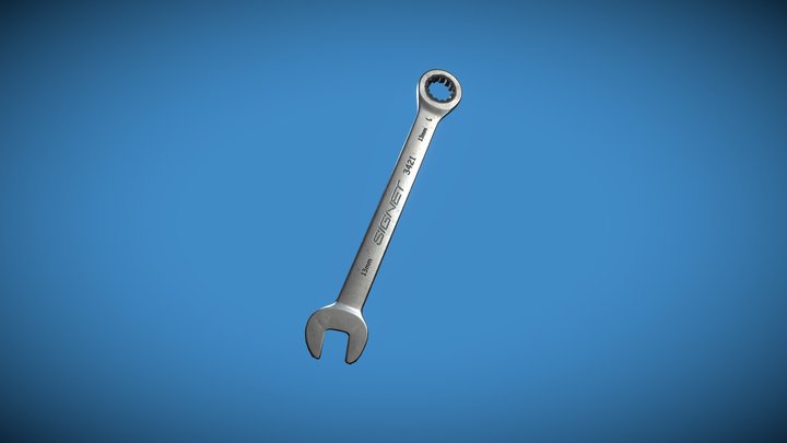 13mm Wrench 3D Model