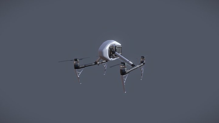 Drone Inspire II 3D Model