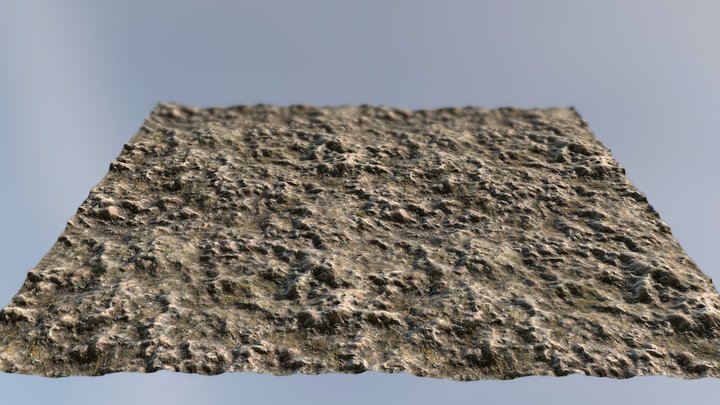 Mossy Rock 3D Model