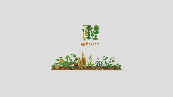 aurelia-farm-plants 3D Model