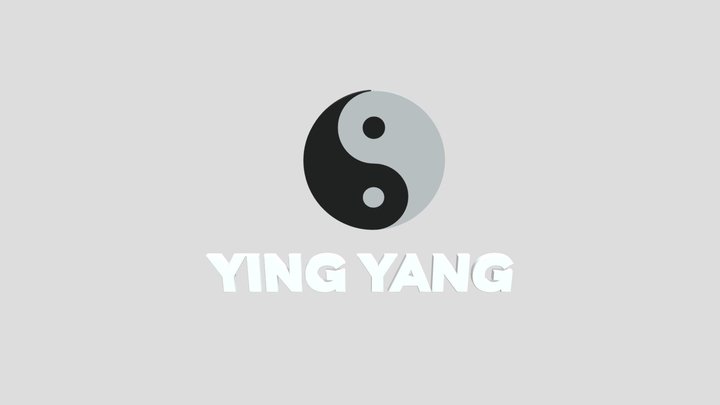 Ying Yang 3D Model