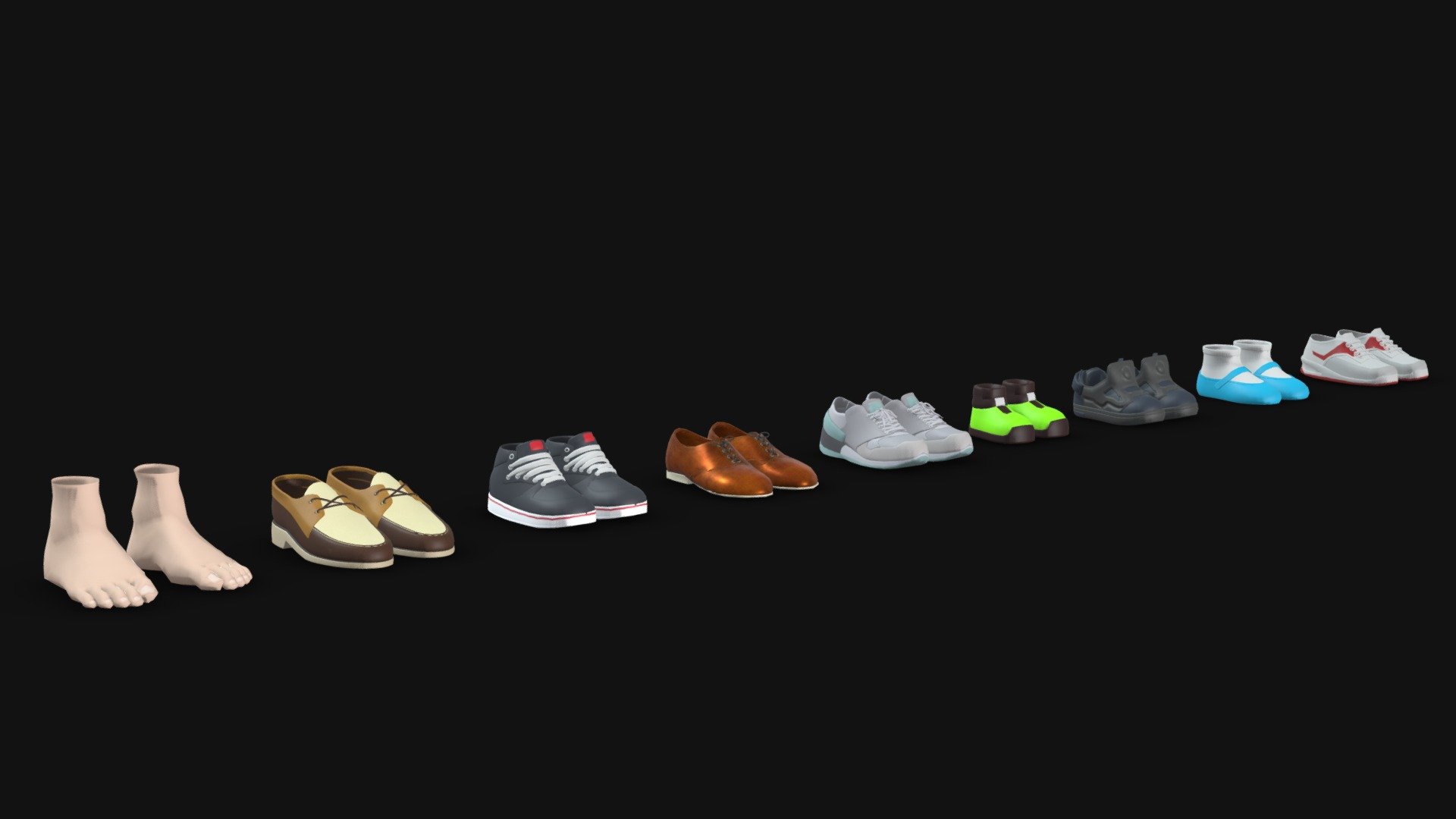 Shoes - Buy Royalty Free 3D model by ostrich (@gohean33) [ad81bca ...