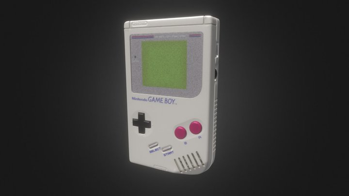 Classic Game Boy 3D Model