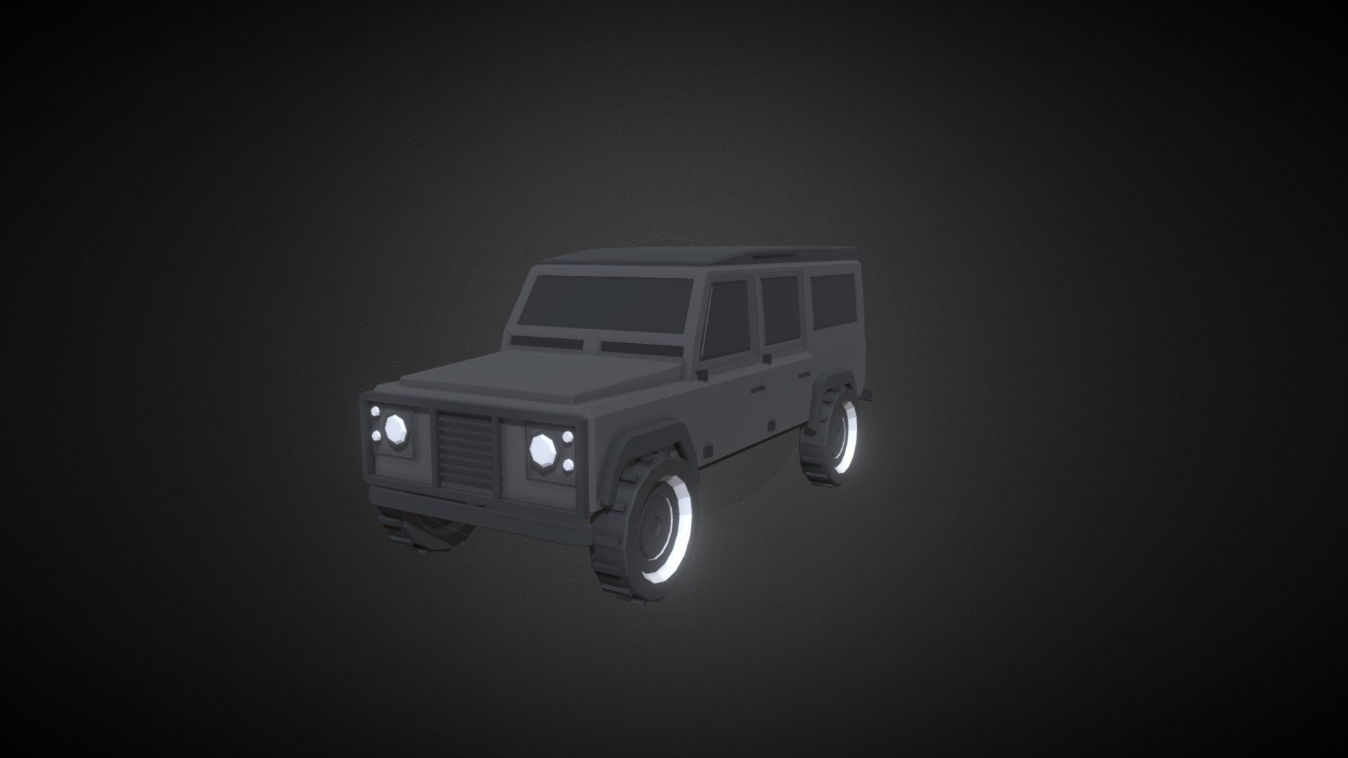 Offroad car lowpoly