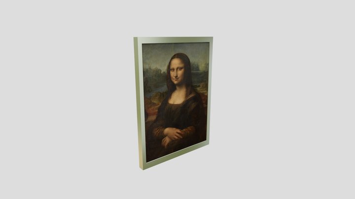 painting mona lisa 3D Model