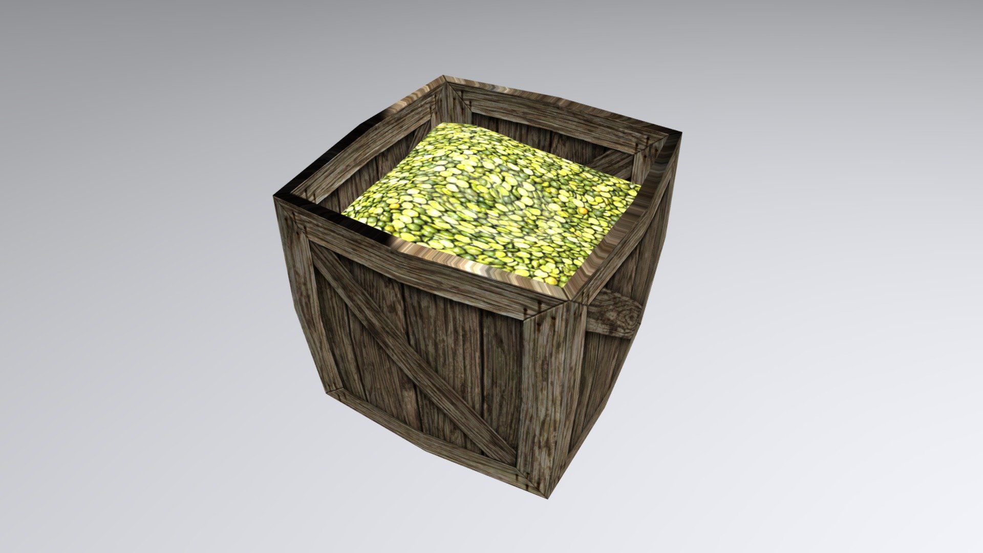 Box of green peas