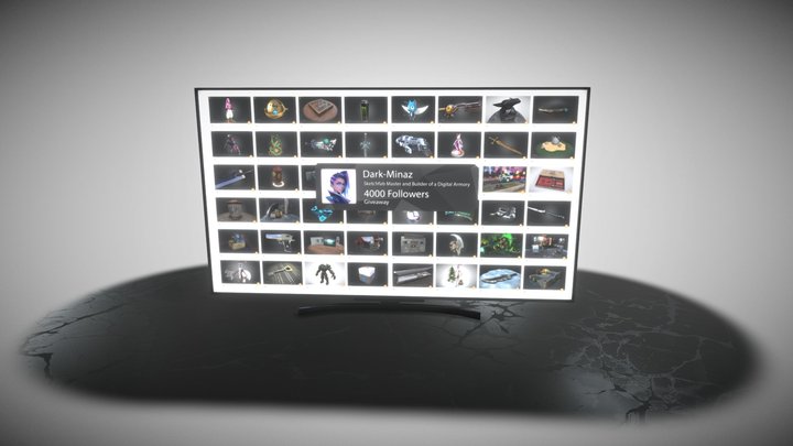 4K TV [4000 Follower Giveaway] – Modèle 3D gratuit STL