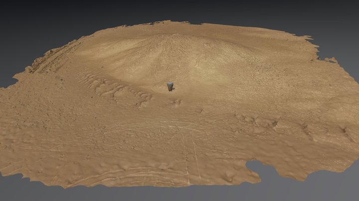 Mound with small geoglyph. 3D Model