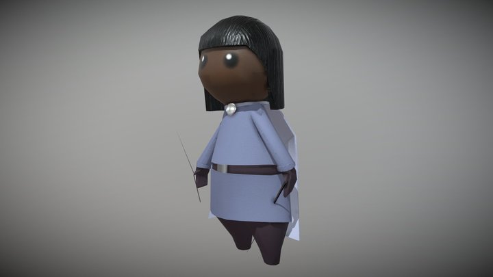 Mage Character - Tower Defense 3D Model