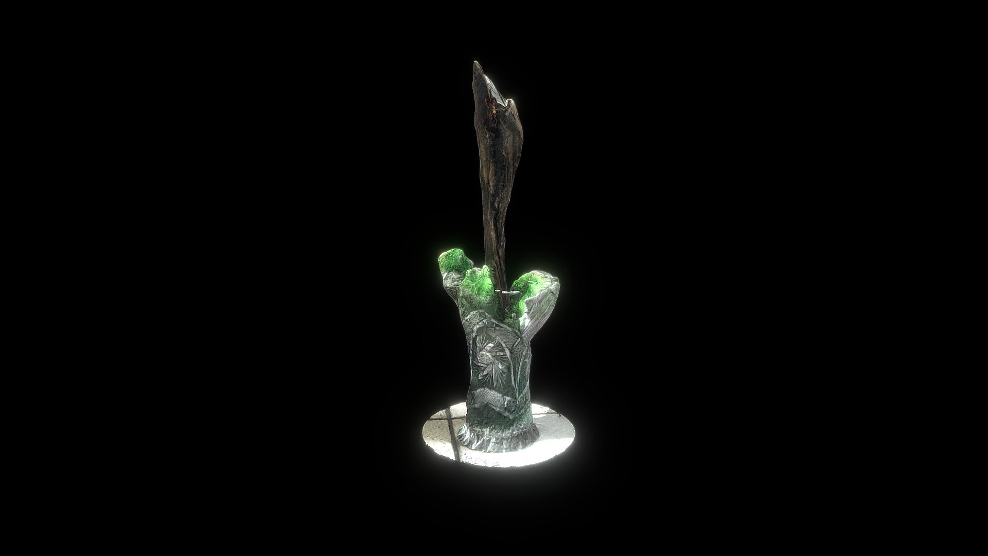 branch in vase